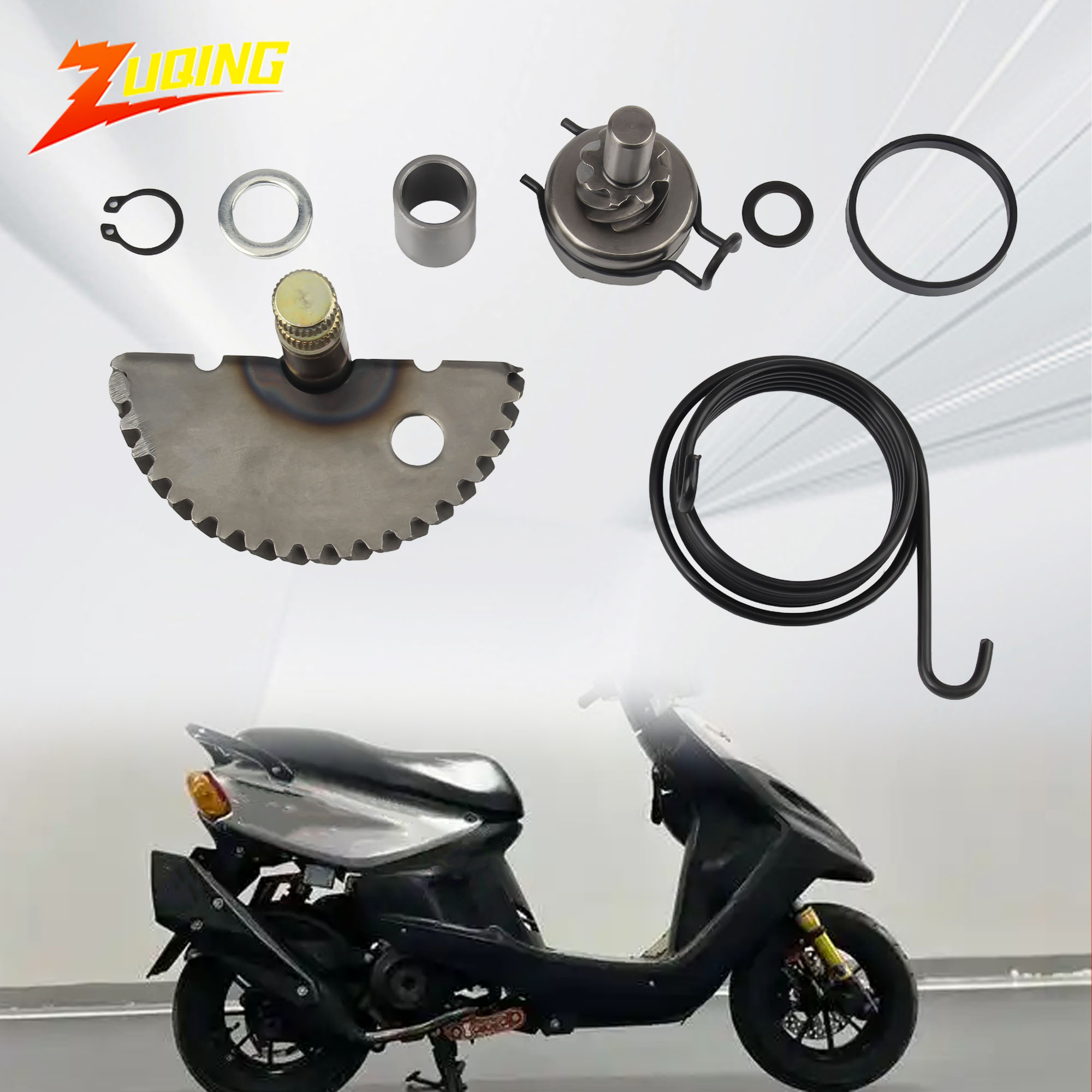Motorcycle Gear Kit - รถจักรยานยนต์Starter Lever Shaft Gear Assembly KitสําหรับGY6