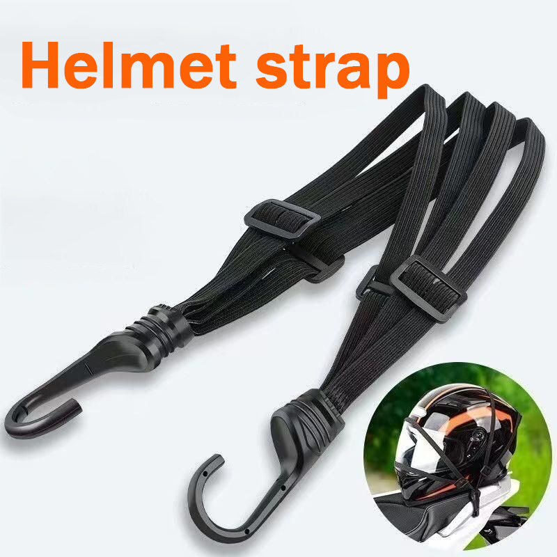 Motorcycle Gear Mesh - สายรัดกระเป๋าสำหรับมอเตอร์ไซค์อเนกประสงค์พร้อมตะขอเพื่อความปลอดภัย หมวกกันน็อคแบบยืดหยุ่นสำหรับการขนส่ง อุปกรณ์ตาข่ายที่ทนทานสำหรับการเดินทางในชีวิตประจำวัน ชิ้นเดียว