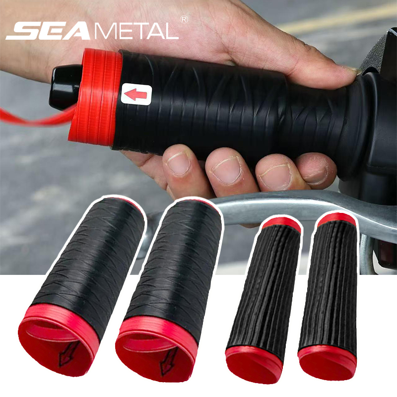 Motorcycle Gear Sleeve - ปลอกหุ้มแฮนด์มอเตอร์ไซค์ซิลิโคน SEAMETAL แบบยืดหดได้ ป้องกันการลื่น ใช้ได้กับมอเตอร์ไซค์ทั่วไป