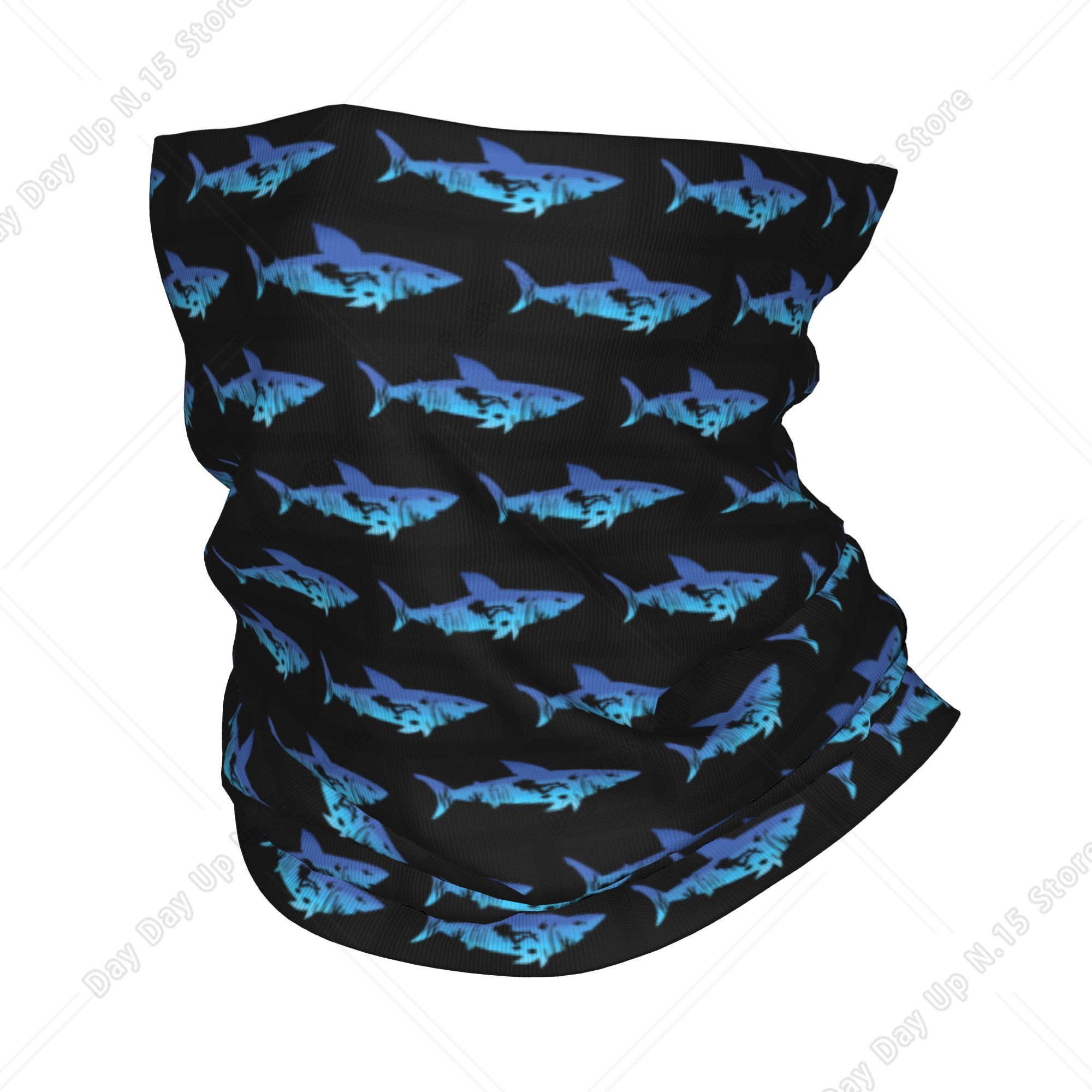 Neck Warmer Balaclava - ผ้าพันคอ/ผ้าคลุมหน้าสำหรับดำน้ำลึก ลายฉลาม สำหรับเดินป่า ตั้งแคมป์ ผู้หญิง ผู้ชาย