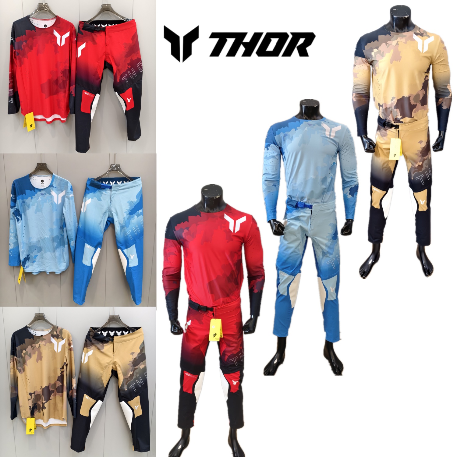 Motorcycle Gear On Sale - ชุดอุปกรณ์มอเตอร์ครอส THOR ชุดมอเตอร์ไซค์วิบาก ชุดเจอร์ซีย์สำหรับรถวิบาก ชุดเจอร์ซีย์และกางเกงมอเตอร์ไซค์ ชุดเจอร์ซีย์มอเตอร์ไซค์