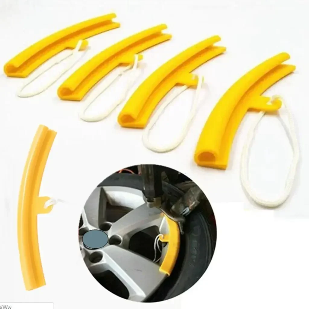 Motorcycle Gear Jammer - อุปกรณ์ป้องกันขอบยางรถจักรยานยนต์ 5 ชิ้น ปลอกนุ่มสำหรับเปลี่ยนล้อ อุปกรณ์ป้องกันสำหรับล้อจักรยาน