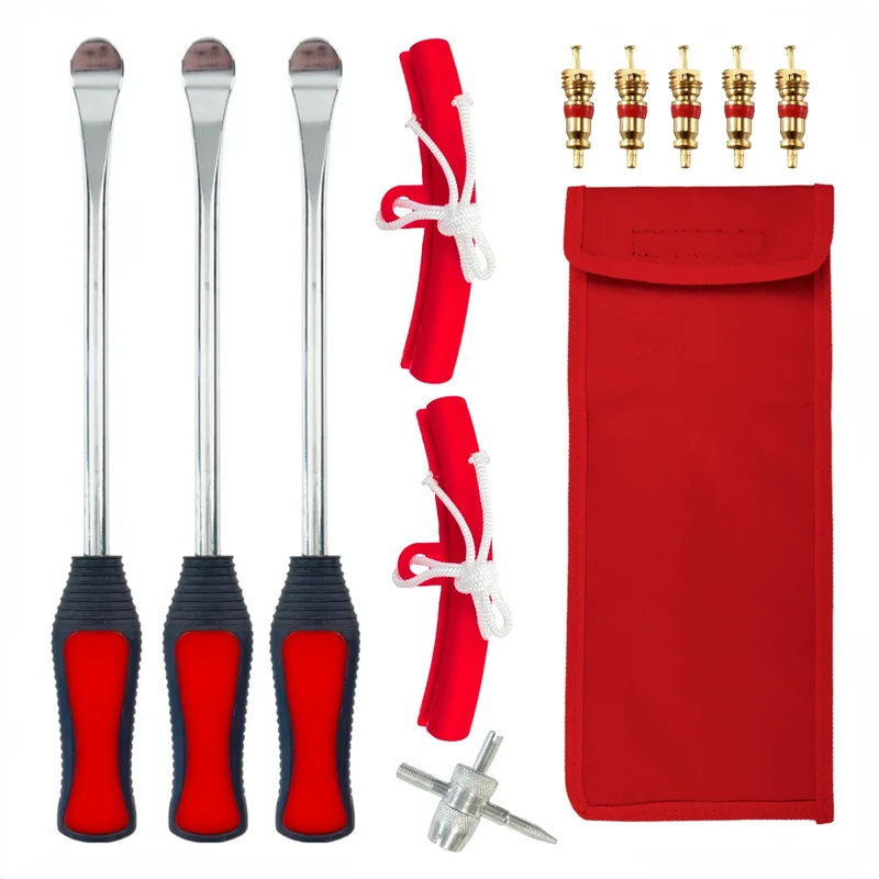 Motorcycle Gear Jammer - ชุดเครื่องมือเปลี่ยนยางรถจักรยานยนต์ขนาด 30 ซม. พร้อมที่ป้องกันขอบล้อ, เครื่องมือซ่อมยางรถยนต์และมอเตอร์ไซค์