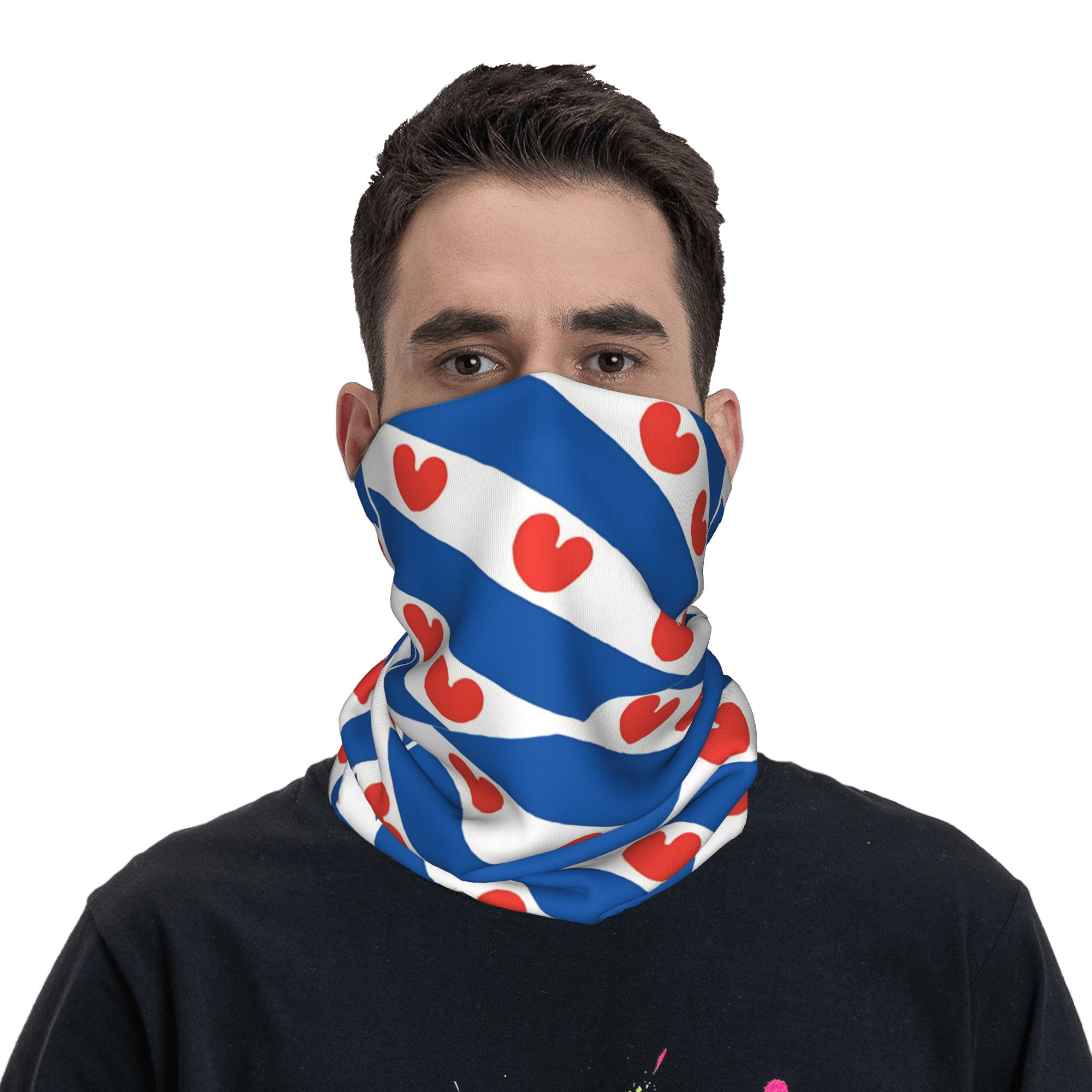 ผ้าพันคอแบบมีลายธงชาติฟรีสแลนด - Neck Warmer Balaclava บทวิจารณ์และราคา