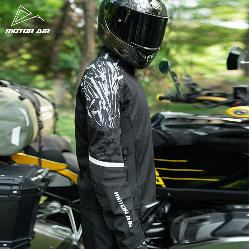เสื้อแจ็คเก็ตมอเตอร์ไซค์สีดำ เ - Motorcycle Gear Mesh บทวิจารณ์และราคา