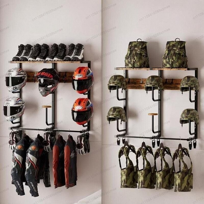 ที่แขวนหมวกแบบติดผนัง, ที่เก็บ - Motorcycle Gear Rack บทวิจารณ์และราคา