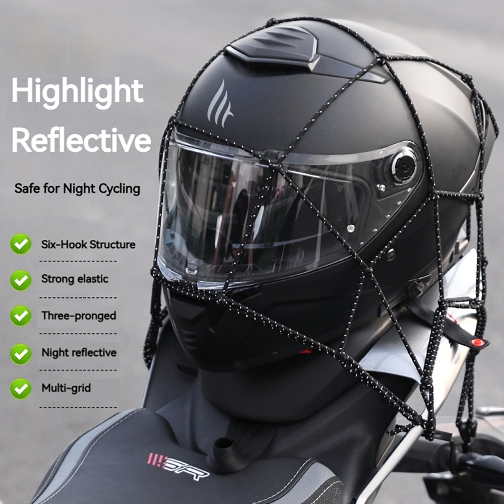 6 ตะขอกระเป๋าสุทธิเกียร์ป้องกั - Motorcycle Gear Mesh บทวิจารณ์และราคา