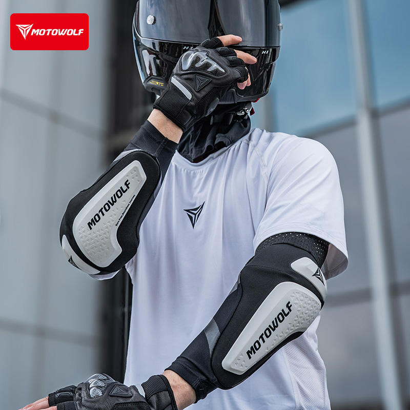 แผ่นรองข้อศอกมอเตอร์ไซค์แบบใหม - Motorcycle Gear Sleeve บทวิจารณ์และราคา