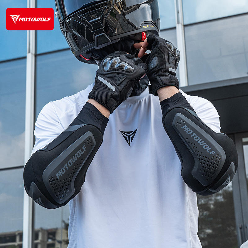 แผ่นรองข้อศอกมอเตอร์ไซค์แบบใหม - Motorcycle Gear Sleeve บทวิจารณ์และราคา