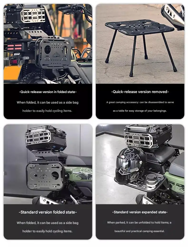 ชุดแร็คท้ายรถมอเตอร์ไซค์แบบถอด - Motorcycle Gear Rack บทวิจารณ์และราคา