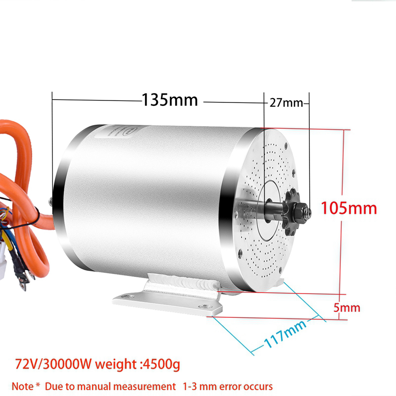 48V 72V 3000W 2000W ไฟฟ้ามอเตอ - Motorcycle Gear Kit บทวิจารณ์และราคา